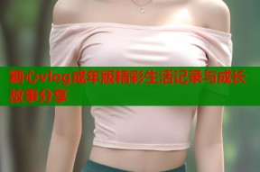 糖心vlog成年版精彩生活记录与成长故事分享