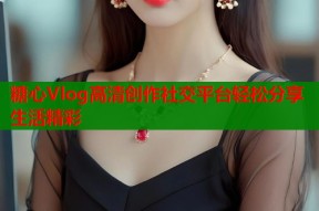 糖心Vlog高清创作社交平台轻松分享生活精彩