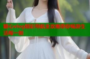 糖心vlog精彩导航全攻略带你畅游生活每一刻