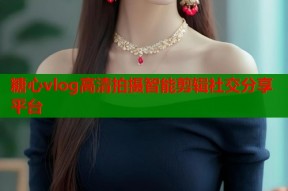 糖心vlog高清拍摄智能剪辑社交分享平台