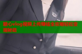 糖心vlog视频上传赚钱全攻略轻松变现秘籍