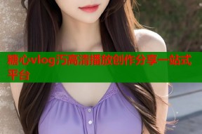 糖心vlog汅高清播放创作分享一站式平台
