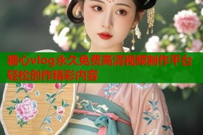 糖心vlog永久免费高清视频制作平台轻松创作精彩内容