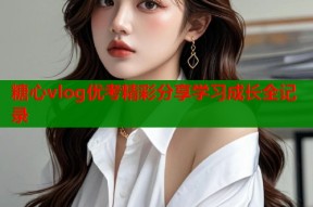 糖心vlog优考精彩分享学习成长全记录