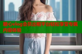 糖心vlog会员出租平台轻松享受专属内容体验