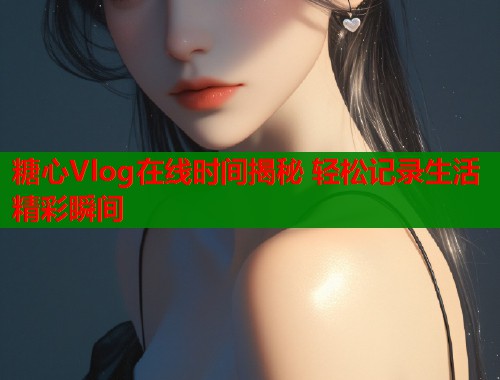 糖心Vlog在线时间揭秘 轻松记录生活精彩瞬间  第1张