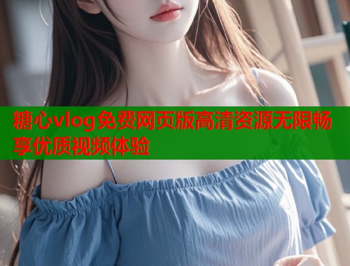 糖心vlog免费网页版高清资源无限畅享优质视频体验  第1张