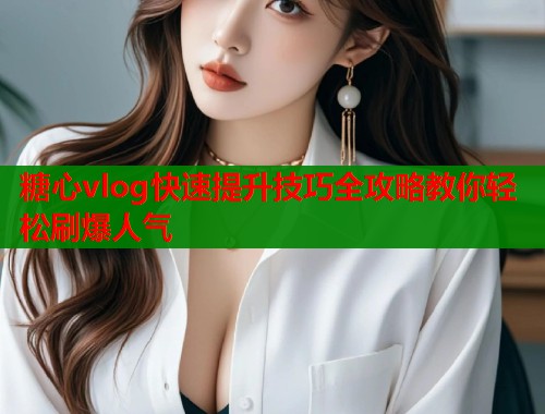 糖心vlog快速提升技巧全攻略教你轻松刷爆人气  第1张